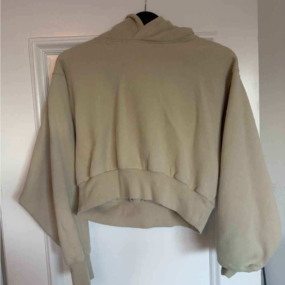 Aritzia Cozy Sweatfleece Perfect Crop Hoodie